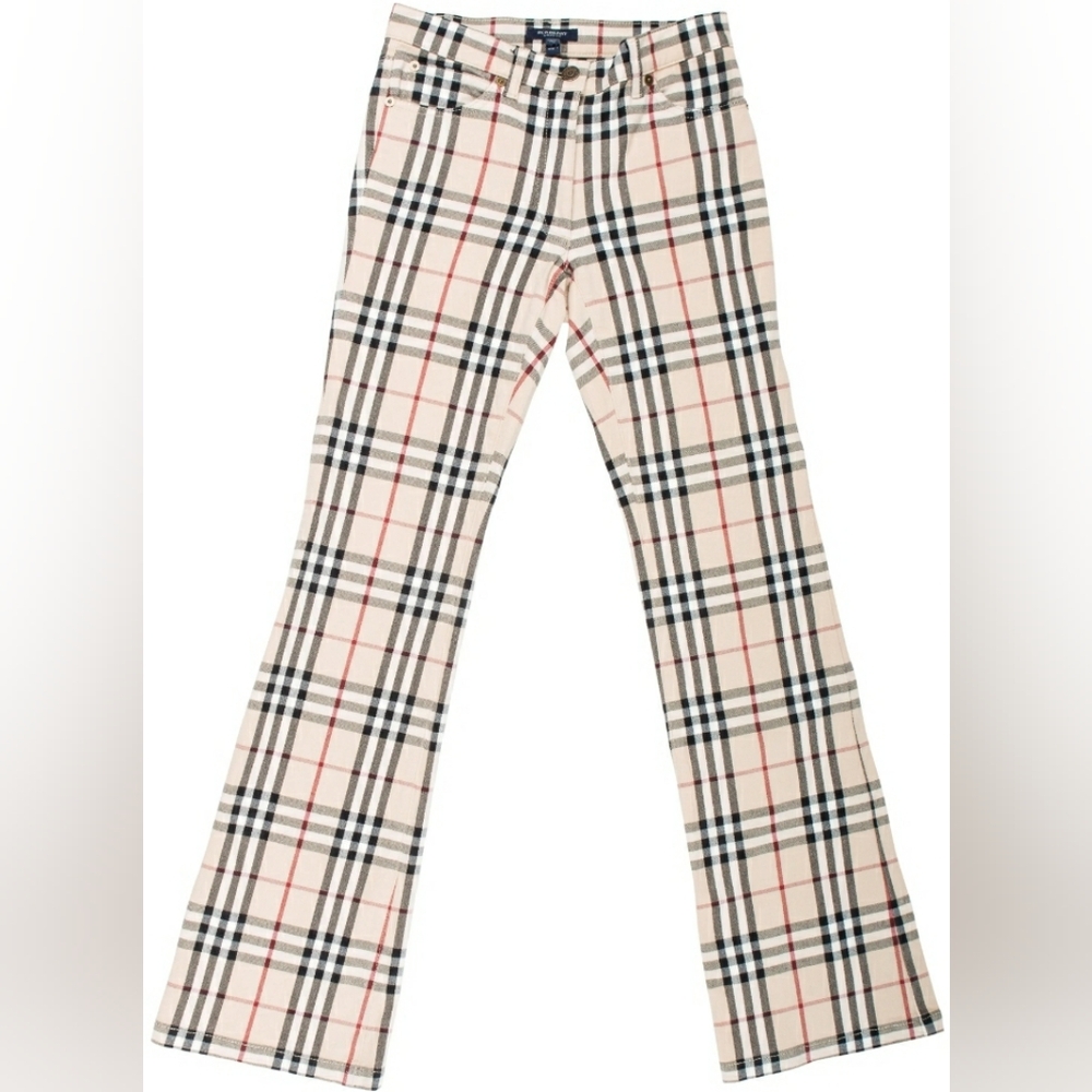Burberry Nova Check Flared Jeans
